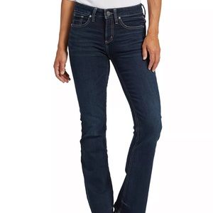 Silver Jeans Co. - Blue (Dark Wash) Suki Mid Rise Bootcut Denim Jeans 27W Size